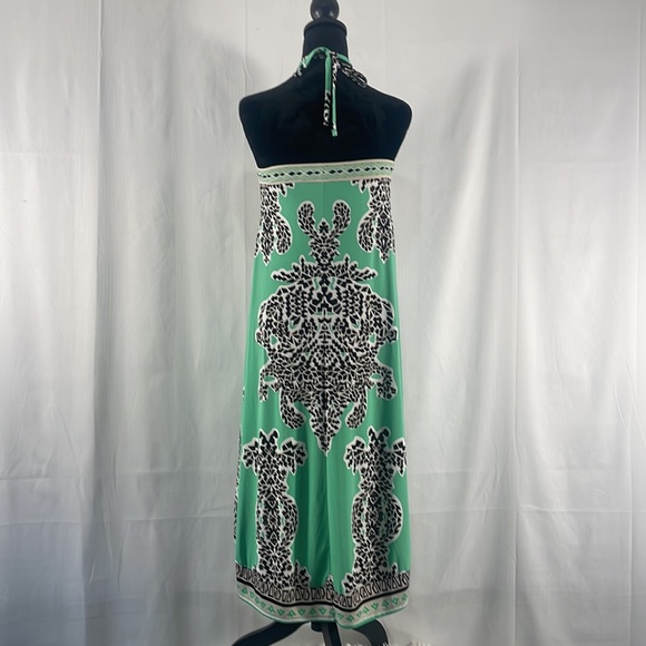 INC International Concepts,Halter,High low dress,Tropical,Teal,multi color,small - Picture 4 of 12
